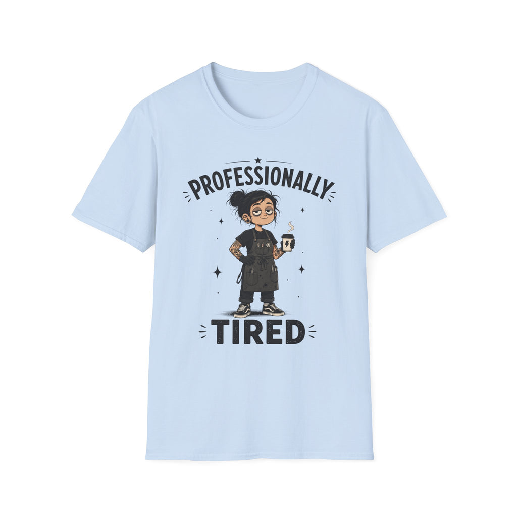 CREAVOLTS® Professionally Tired | Funny Tattoo Artist Life Graphic Tee