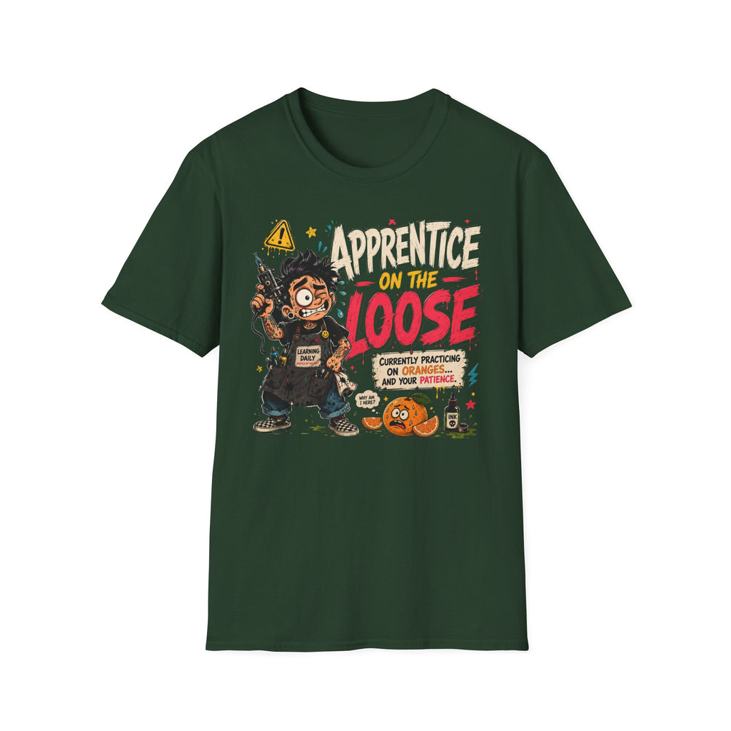 CREAVOLTS® Apprentice on the Loose | Funny Tattoo Apprentice Graphic Tee