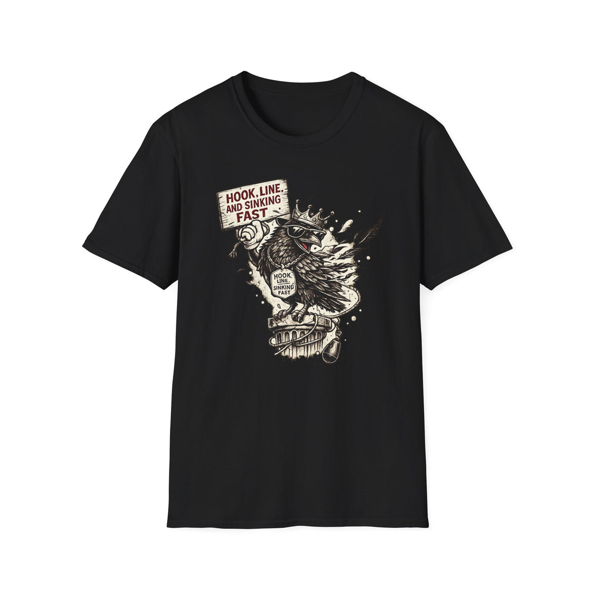 CREAVOLTS® Hook, Line, and Sinking Fast | Funny Fishing Graphic Tee