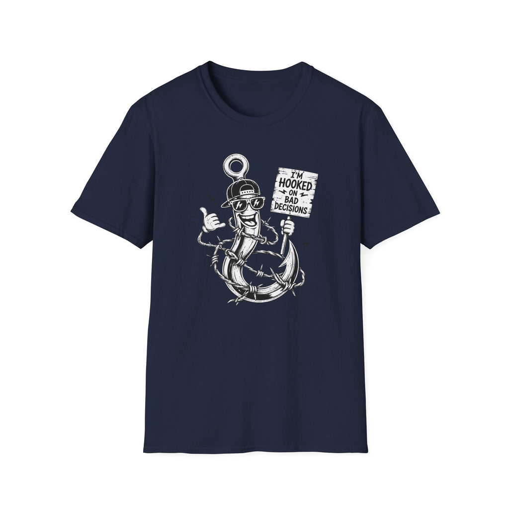 CREAVOLTS® I'm Hooked on Bad Decisions | Funny Fishing Graphic Tee
