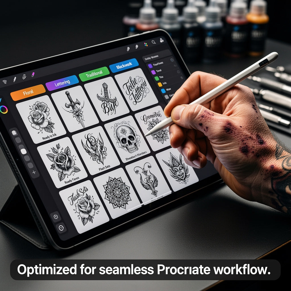 CREAVOLTS – The Master Tattoo Design Vault (15,000+ Procreate Designs)