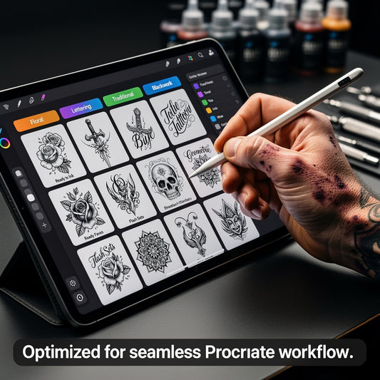 CREAVOLTS – The Master Tattoo Design Vault (15,000+ Procreate Designs)